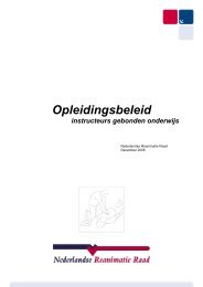 Opleidingsbeleid - De Nederlandse Reanimatieraad