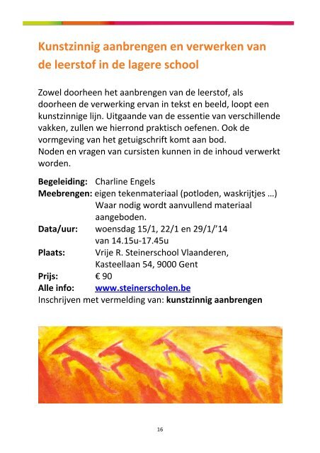 Brochure Vormingsaanbod 2013-2014 - Federatie Steinerscholen