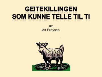 av Alf Prøysen - Norsk Nettskole