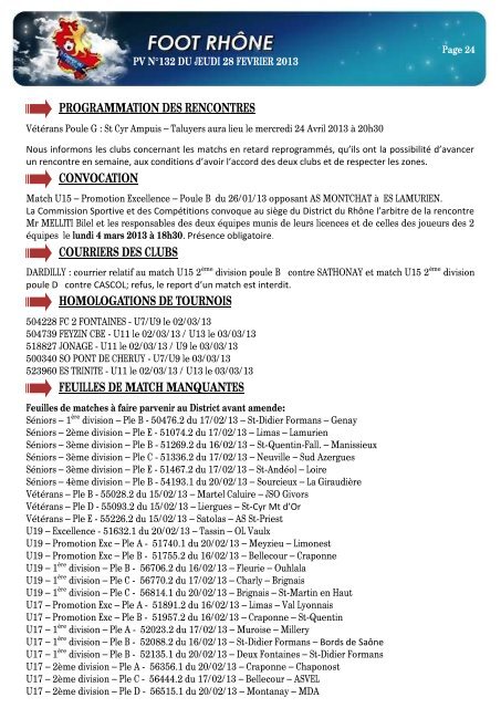 PV n°132 du 28 février 2013