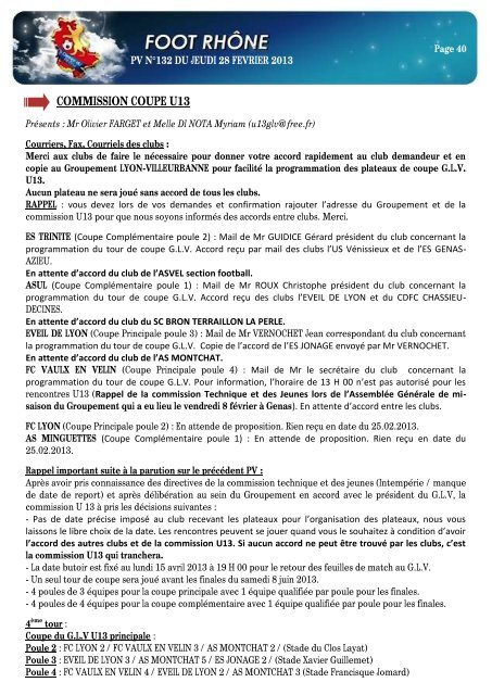 PV n°132 du 28 février 2013