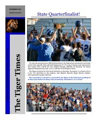 The Tige r Times - Gunter ISD