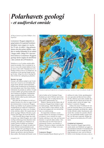 Polarhavets geologi - GeologiskNyt