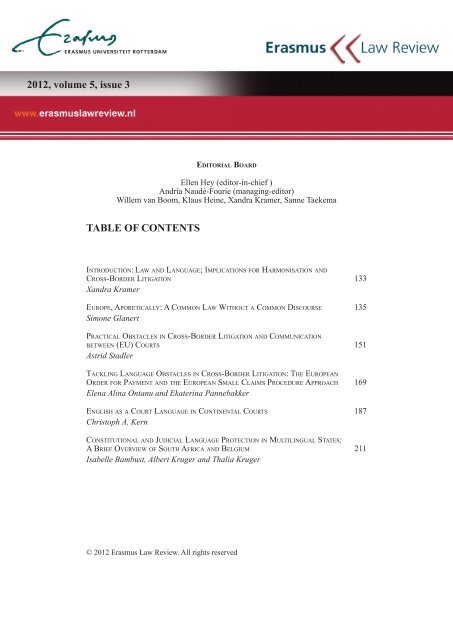 Print this Issue - Erasmus Law Review