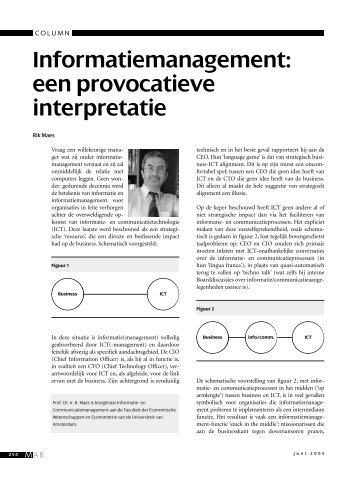 Informatiemanagement: een provocatieve interpretatie - MAB