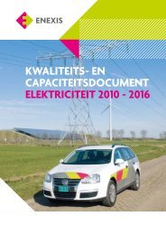 kwaliteits- en capaciteitsdocument elektriciteit 2010 - 2016 - Enexis