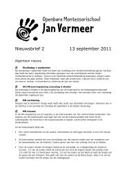 2. 13 september 2011 - Openbare Montessorischool Jan Vermeer