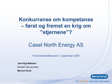 Se presentasjonen - Finnmarkskonferansen