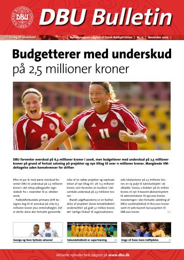 Budgetterer med underskud på 2,5 millioner kroner - DBU