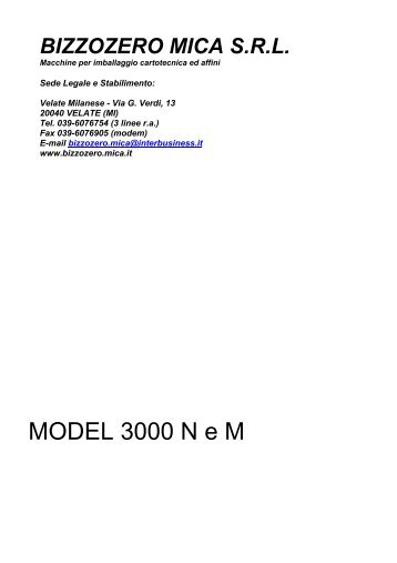 MODEL 3000 N e M