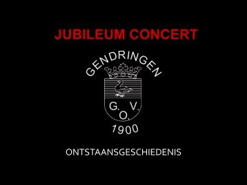 historie GOV - Gendringse Orkest Vereniging