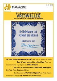 ABC Magazine juni 2011 - Amsterdams Buurvrouwen Contact