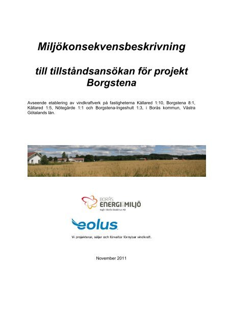 1 Miljökonsekvensbeskrivning.pdf - Borås Energi och Miljö