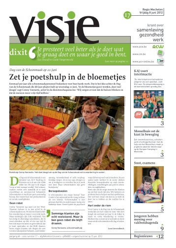 Zet je poetshulp in de bloemetjes - ACV