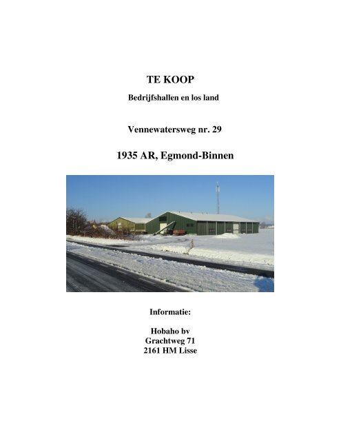 Brochure: Onroerend goed Orij - Hobaho