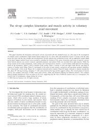 The sit-up: complex kinematics and muscle activity in voluntary axial ...