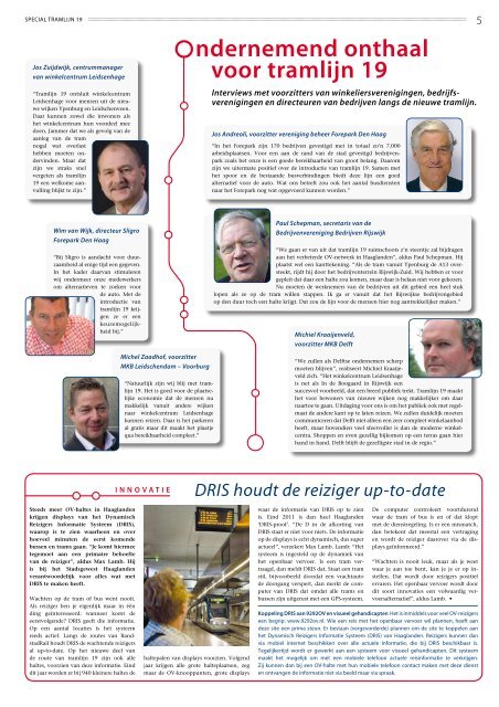 Tramlijn 19 - Fundus adviesbureau