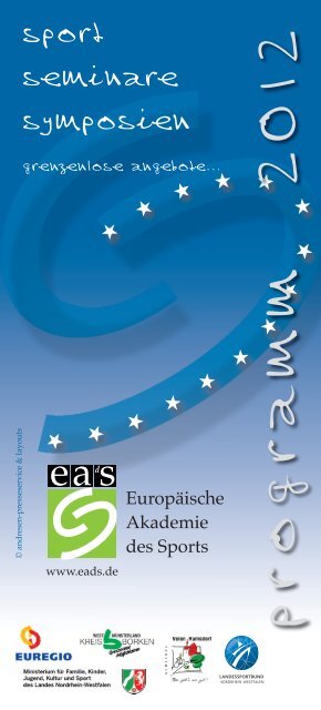 programm 2012 - Europäische Akademie des Sports in Velen ev