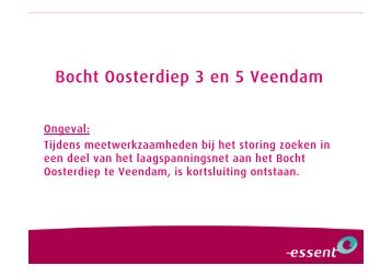 Bocht Oosterdiep 3 en 5 Veendam - Enexis