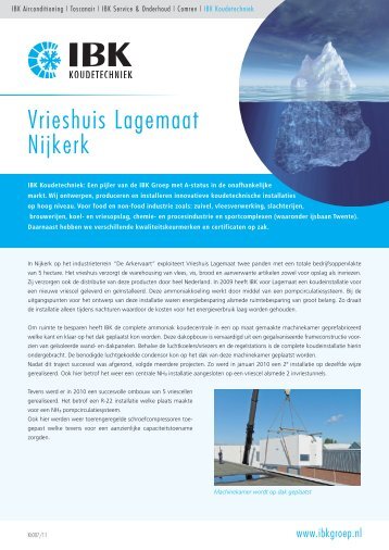 Vrieshuis Lagemaat Nijkerk - IBK