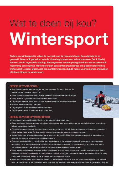 Wintersport - Rode Kruis