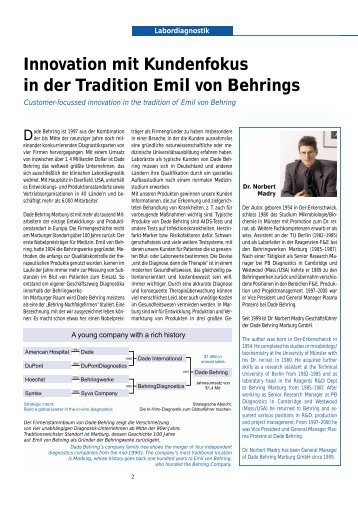 Innovation mit Kundenfokus in der Tradition Emil von ... - Ebn24