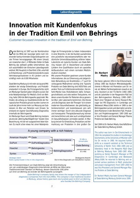 Innovation mit Kundenfokus in der Tradition Emil von ... - Ebn24