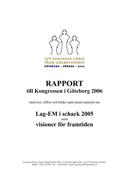 Rapport Sveriges Schackforbund
