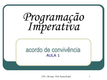 Programação Imperativa