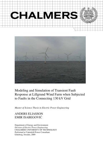 Modeling and Simulation of Transient Fault Response at ... - Vattenfall