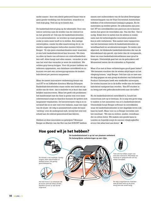 OLYMPISCH DE HAAGSE? - Bewegingstechnologie