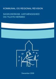 kommunal og regional revision sagkundskab, uafhængighed