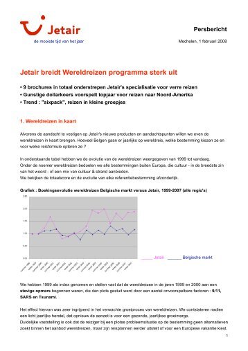 Jetair breidt Wereldreizen programma sterk uit