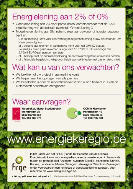 Flyer energieleningen - Energieke Regio