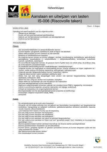Aanslaan en uitwijzen van lasten IS-006 (Riscovolle taken) - SKP
