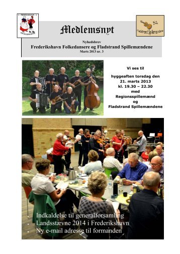 Medlemsnyt - Frederikshavn Folkedansere