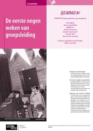 De eerste negen weken van groepsleiding - Scouts en Gidsen ...