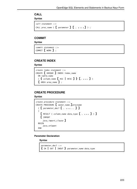 Openedge Data Management: SQL Reference - Product ...