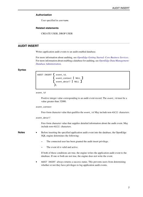 Openedge Data Management: SQL Reference - Product ...