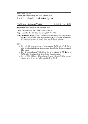 Lösning - Mälardalens högskola