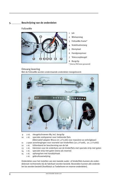 installatie handleiding - FollowMe-Tandem