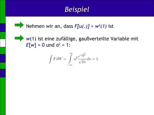 Wiener Maß - Institut für Mathematik - TUHH