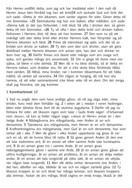 Svenska Bibeln 1917 - findbible.net