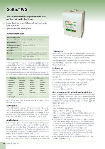 Goltix® WG - Nordisk Alkali