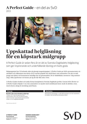 Prislista A Perfect Guide - SvD Kundservice - Svenska Dagbladet