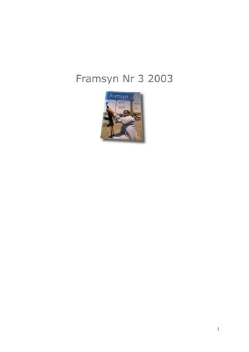 Framsyn Nr 3 2003.pdf - FOI