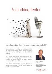 Forandring fryder - wam.no