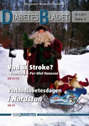 DiabetesBladet nr 4, 2011 - Göteborgs Diabetesförening