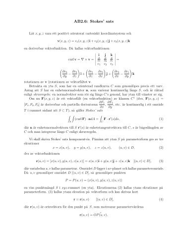 AB2.6: Stokes' sats