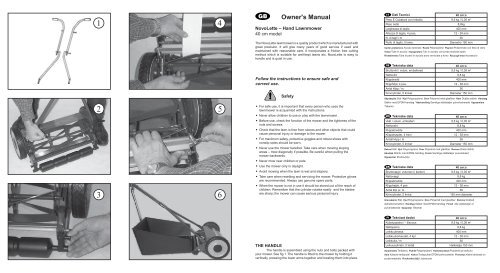 OM, Partner, Novolette silent, 964944017, 2010-01, Lawn Mower ...